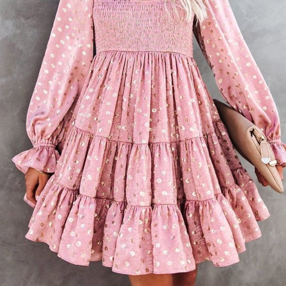 Holiday Pink Ruffle Long Sleeve- XL NWOT - Picture 2 of 9